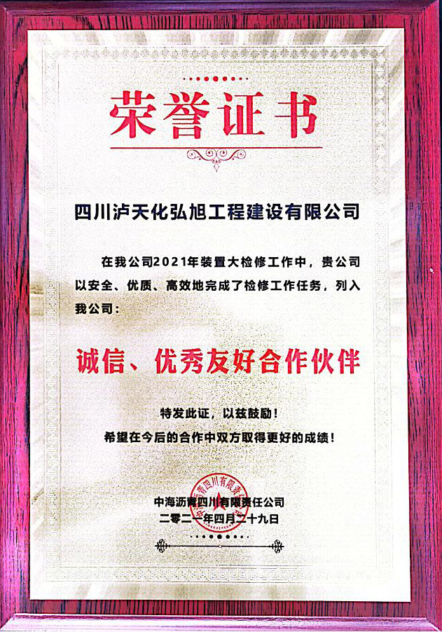 誠(chéng)信、優(yōu)秀友好合作伙伴(圖1)